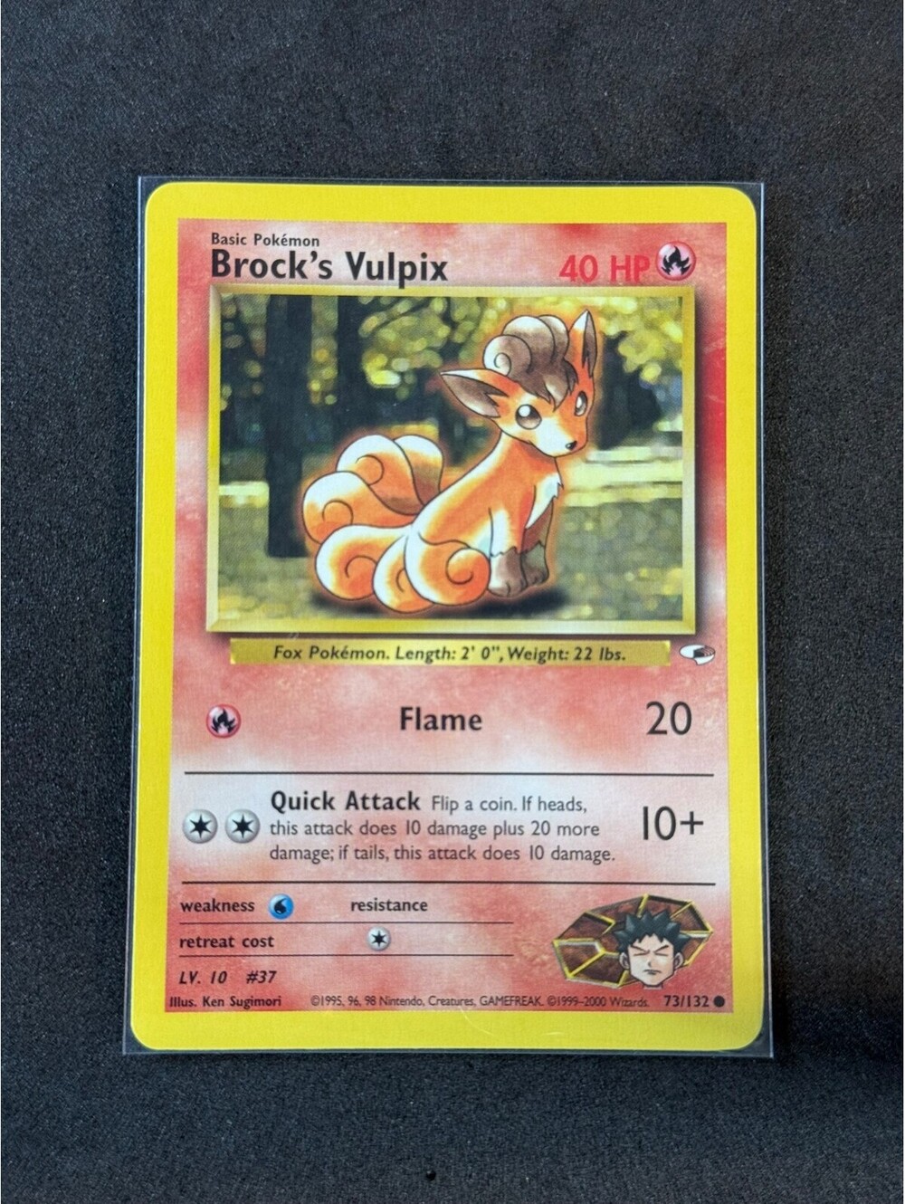 Brock's Vulpix Pokémon gym heroes - Vintage Collect